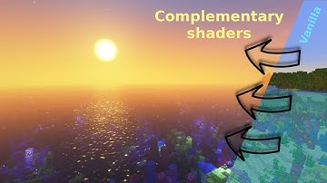 Minecraft Complementary Shaders vs Vanilla.