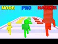 NOOB vs PRO vs HACKER in Brick Builder 3D