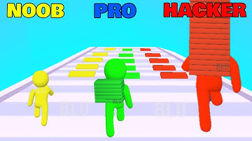 NOOB vs PRO vs HACKER in Brick Builder 3D
