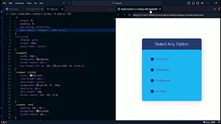 Radio Buttons Using HTML and CSS | Coding with Abdullah