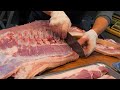 Amazing Pork Cutting Skills, Homemade Sausage! / 驚人的刀功！豬肉分切技能, 夜市香腸達人! - Taiwanese Street Food