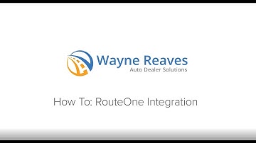 How to: RouteOne Integration