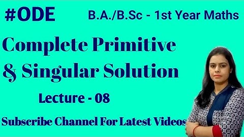 Exercise - 2.6 ||Solutions of Differential Equations of First Order ||Partial Differential Equation