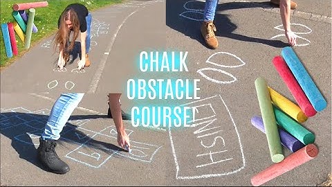 CHALK OBSTACLE COURSE IDEAS!