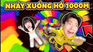 Nhảy thẳng xuống Hố Sâu 1000m SIÊU KHÓ !! Mister Vịt troll Hạt Tiêu Play trong Roblox