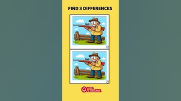 Only 1% Can Spot - 3 Differences Hunter Scene! #findthedifference  #spotthedifference #puzzleshorts