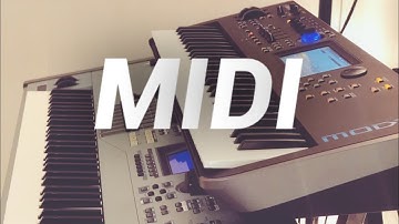 Yamaha MODX “MIDI” + MOTIF XS [how it works]