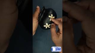 Pot Decoration Using Pumpkin Seeds 😊 #shorts #shortvideo #easy #handmade #creative