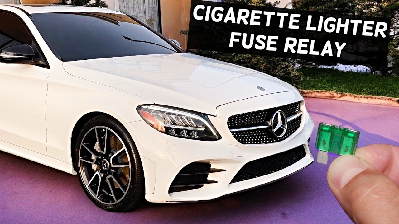 mercedes w205 cigarette lighter fuse location MERCEDES W205 Cigarette Lighter Fuse Relay Location Replacement C300 C400  C450 C43 C63 C250 C200 C