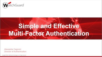 WatchGuard Multi-Factor Authentication - AuthPoint