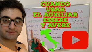 CLASE 15: CUANDO USAR EL AUXILIAR ESSERE O AVERE?