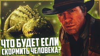 РДР 2 Что будет если попытаться скормить Аллигатору живого Человека ЭКСПЕРИМЕНТ