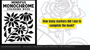 COMPLETED! I Finished the Monochrome Coloring Book