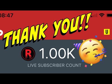 1000 SUBSCRIBERS! THANK YOU!