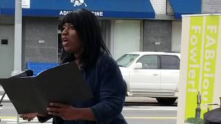Nicole Joy Mitchell sings Walt Whitman's "1861" in Brooklyn