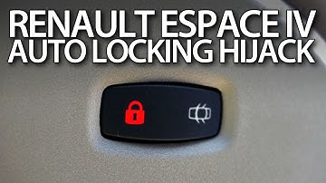 How to activate anti-hijack feature in Renault Espace IV (auto locking safety)