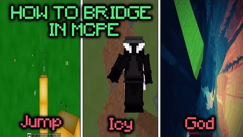 How to Jump, Icy, God Bridge in Minecraft Mobile // MCPE New Touch/ Old Touch Controls.