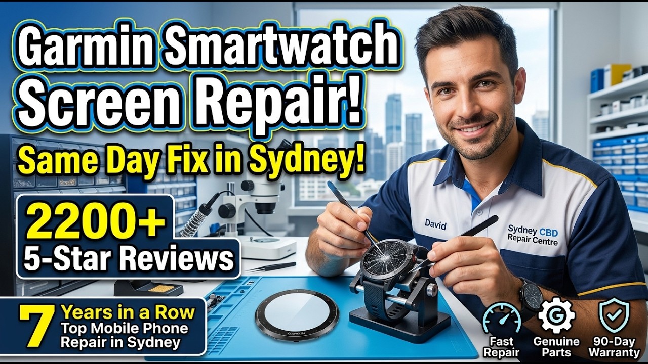 Cracked Garmin Smart Watch Screen Replacement in Sydney – Fast and Reliable Repair Services