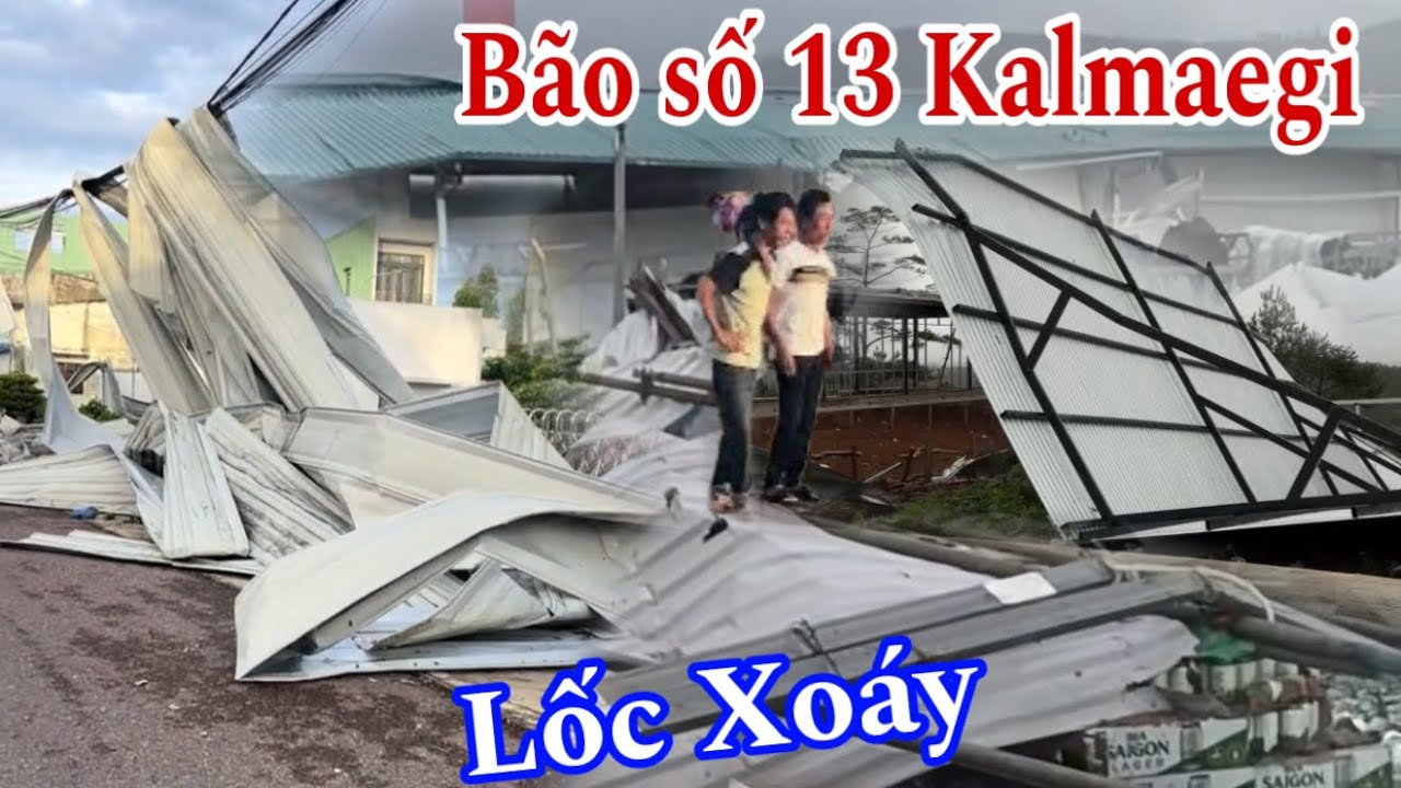 Quy nhơn Bình Định Bị Lốc Xoáy Bay Nhà Do Cơn Bão số 13 Kalmaegi Gây Ra Quá Khủng Khiếp