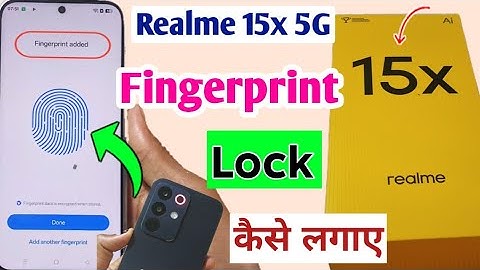 realme 15x me fingerprint kaise lagaye | realme 15x 5g fingerprint lock setting