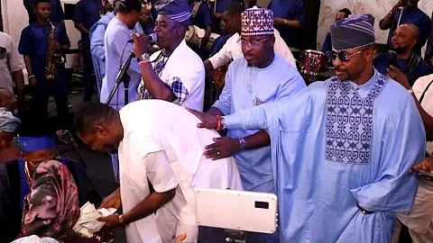 Hear Strong Message K1 De Ultimate gives MC Oluomo daughter at her wedding party