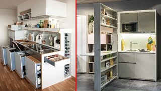 Фантастические идеи и дизайн кухни для экономии места - Умная кухня ▶ 3