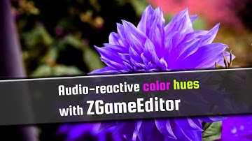 Audio reactive color hue animation with ZGameEditor in FLStudio