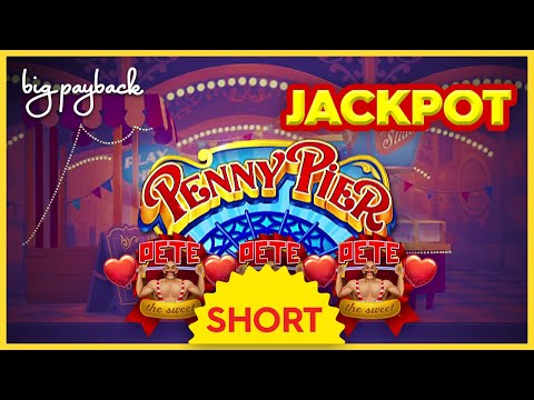 JACKPOT HANDPAY! Penny Pier Pete the Sweet Slot - INCREDIBLE! #Shorts