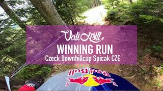 Vali Höll Winning Run in Spicak CZECK DOWNHILLCUP I GoPro POV