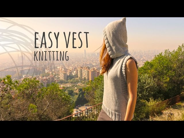 【YOURNUS】Louder Hood Knit Vest Tutorial Easy Knitting Vest with Hood - YouTube