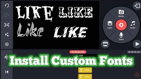 how to install custom fonts in Kinemaster Tamil Tutorial