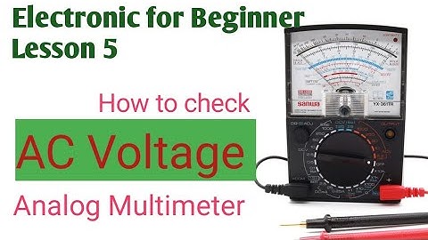 How to check ac Voltage with Analog multimeter