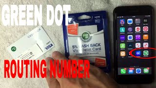 Green Dot Prepaid Debit Routing Number Youtube