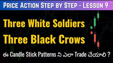 How to Trade Three White Soldiers & Three Black Crows I Price Action Step by Step Lesson 9