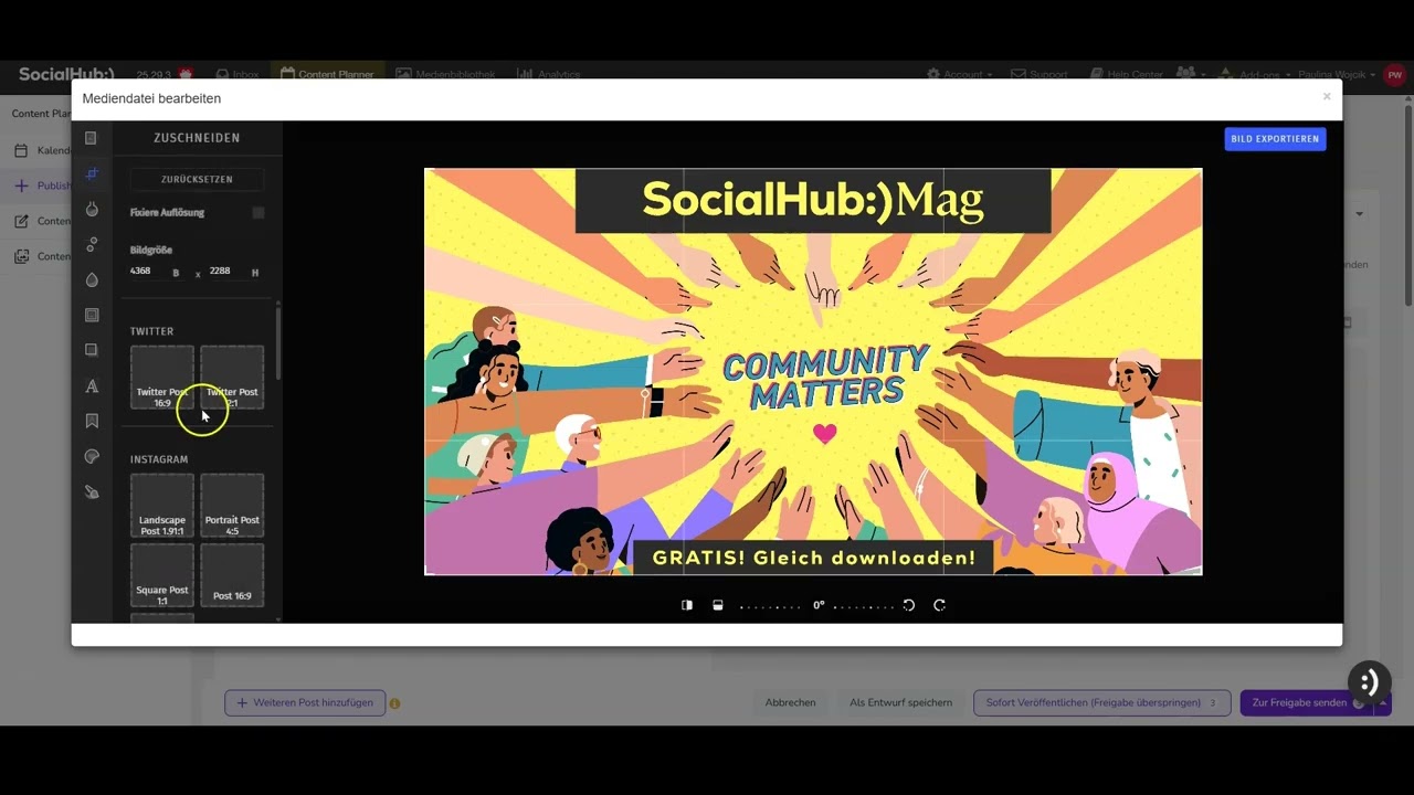 Das ist der SocialHub Content Planner