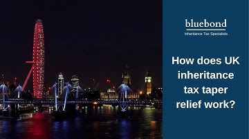 How does UK inheritance tax taper relief work?