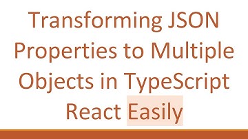 Transforming JSON Properties to Multiple Objects in TypeScript React Easily
