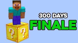 I Spent 300 Days in LUCKY BLOCK Minecraft