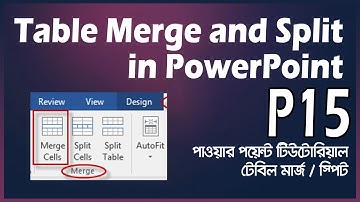 Table Merge and Split in PowerPoint: Organize and Customize Your Data