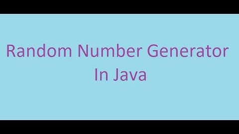 Java Basics Course || 32#||Random Number Generator (ARABIC)