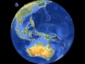 Planet Earth globe animation with country borders, rotation 360 degrees, Freeware