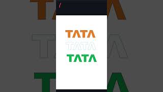 Corel draw TATA LOGO INDIA FLAG