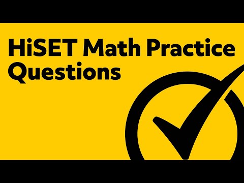 فيديو: ما نوع الرياضيات الموجودة على HiSET؟