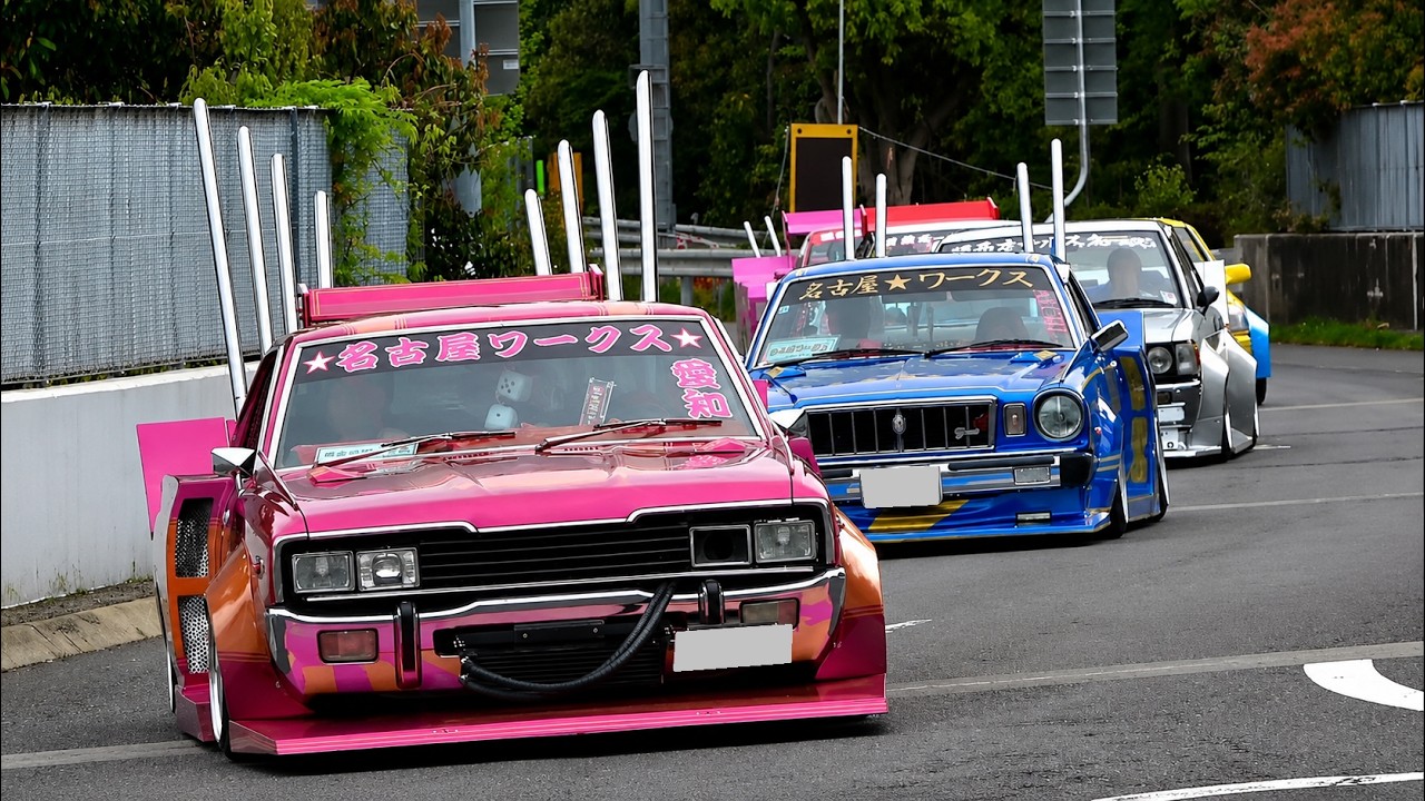 旧車】ある日の早朝、L型や街道レーサーなどの昭和車で溢れてました