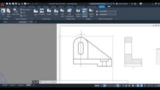 Drawing cross section view in AutoCAD