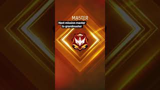 Next mission master to grandmaster #freefire #next #mission #mastertograndmaster #trending