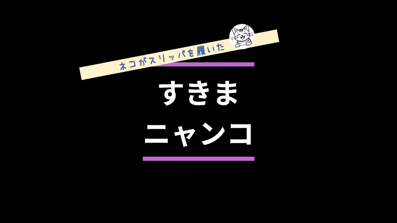 すきまニャンコ ねこがスリッパを履きました - YouTube