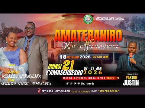 LIVE SUNDAY FIRST SERVICE ON 18 01 2026 