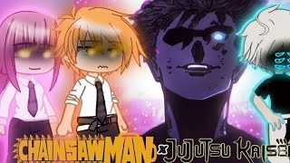 Chainsaw man react to gojo satoru || || Chainsaw man react to gojo vs makima