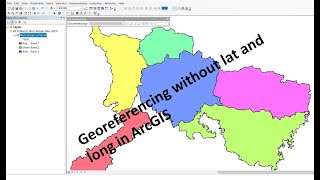 Georeferencing a scanned image without lat and long in ArcGIS